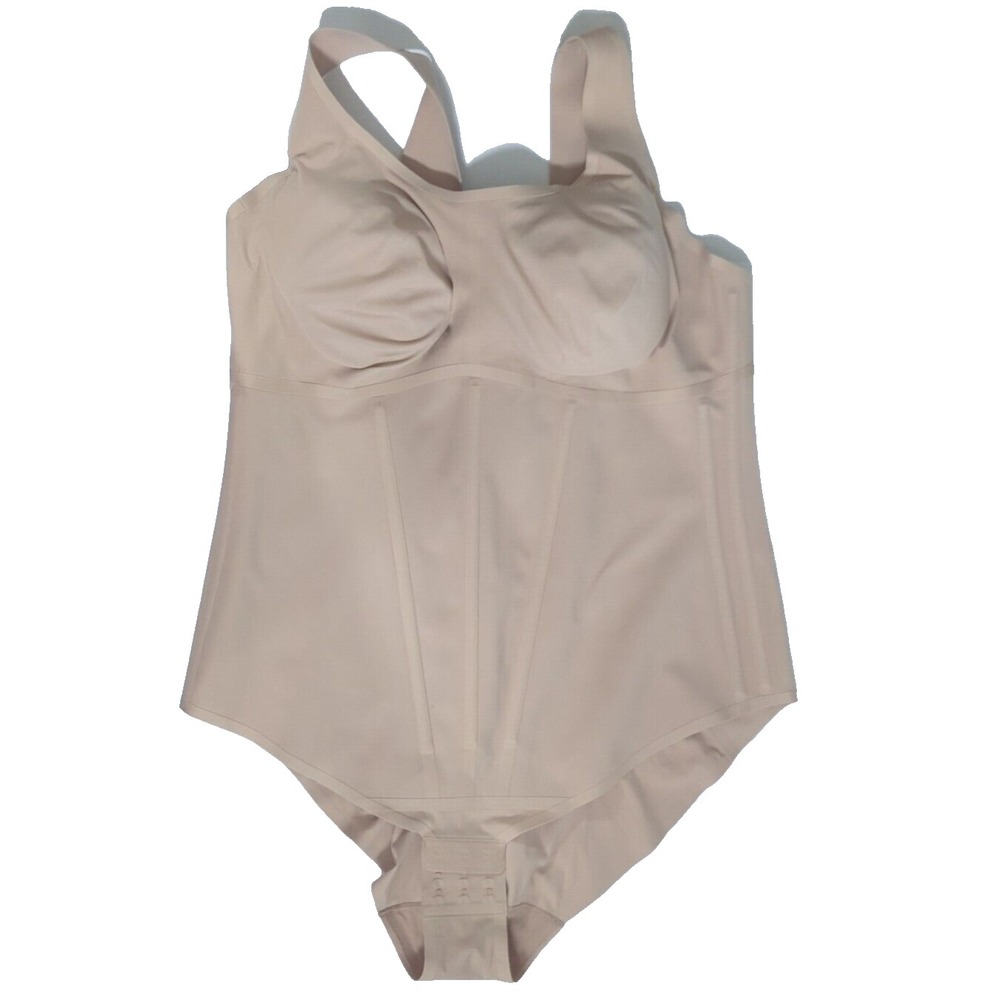 HoneyLove Boldness Bodysuit Bodysculpting Firm Support 3X Sand Beige - New